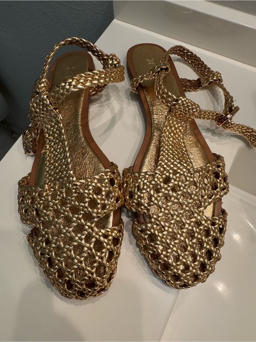 Zara Gold Sandals